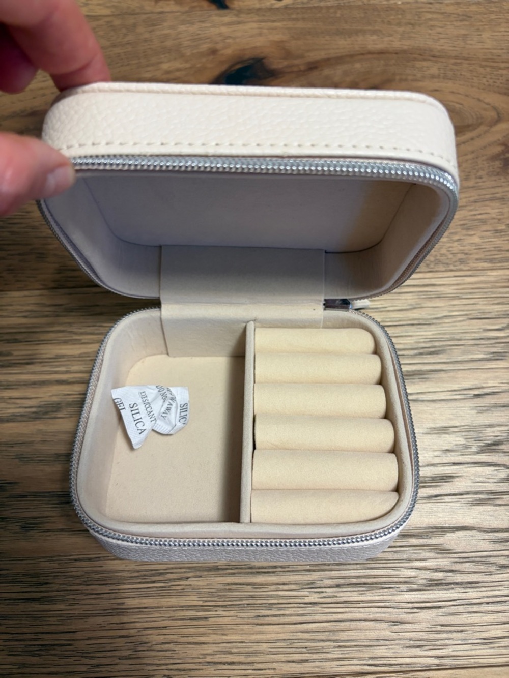 Taylor Madison Designs Cream Travel Jewelry Case